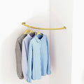 Corner Hanging Bar, Iron Wall Mounted Corner Clothing Rack, Space-Saving by Unknown