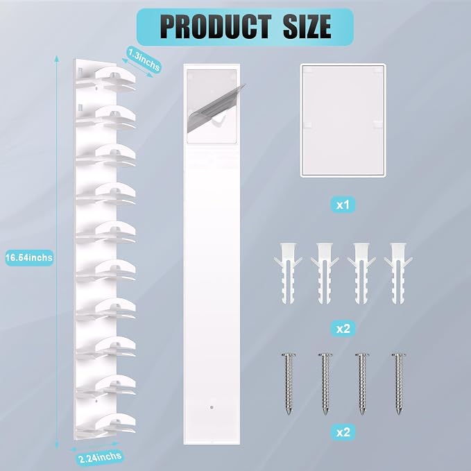 Hat Organizer for Baseball Caps, Hat Rack for Wall - Image 7