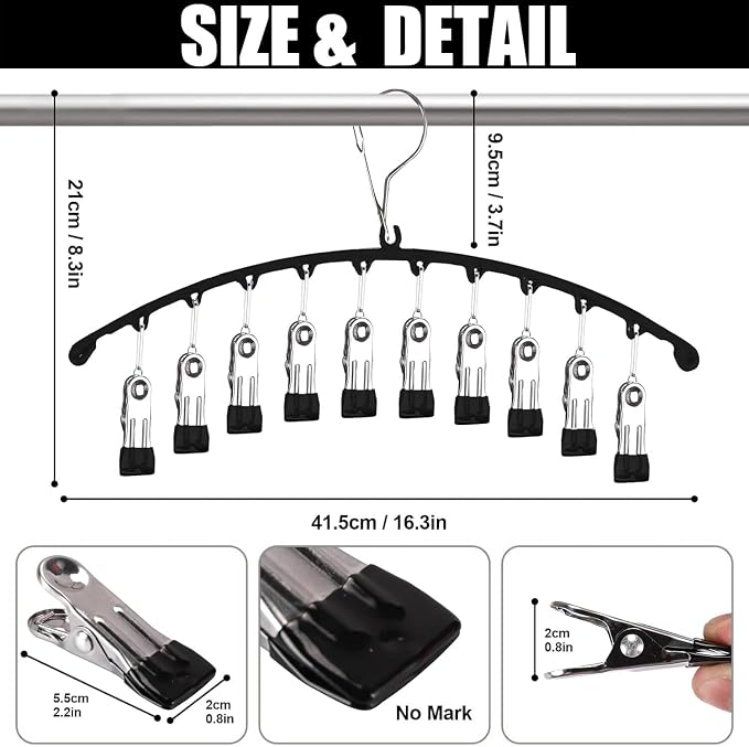 3Pack Legging Organizer for Closet, Upgrade Skirt Pants Hangers - Image 2
