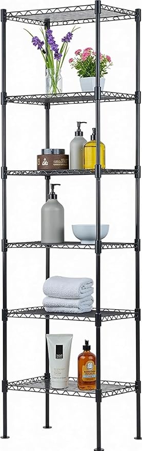 Meet perfect 6-Tier Wire Shelving Unit, 600 lbs Capacity Heavy Duty Metal by Meet+perfect