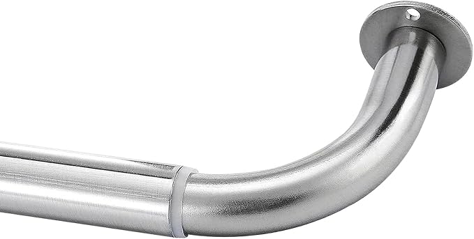 Meriville 1-Inch Diameter Wrap Around Blackout Curtain Rod, 48-Inch to 84-Inch by Meriville