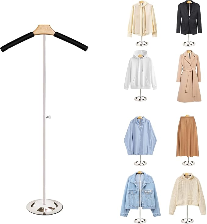 Shirt Display Stand Adjustable Height 20-36" Mannequin Torso Foam-Padded - Image 8
