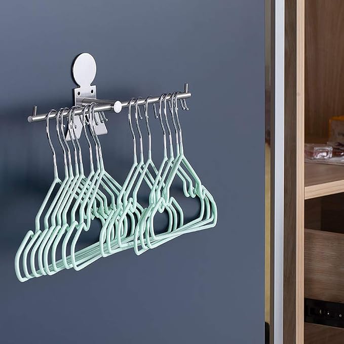 Picowe Clothes Hangers Storage Stacker Rack Holder Organizer, Wall Mounted - Image 3