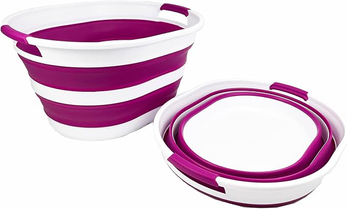 SAMMART 23L Collapsible Plastic Laundry Basket - Image 9