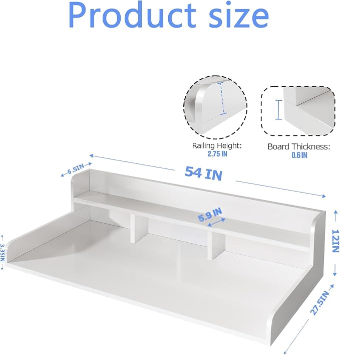 Washer Dryer Countertop, Laundry Wood Shelf Topper - Image 2