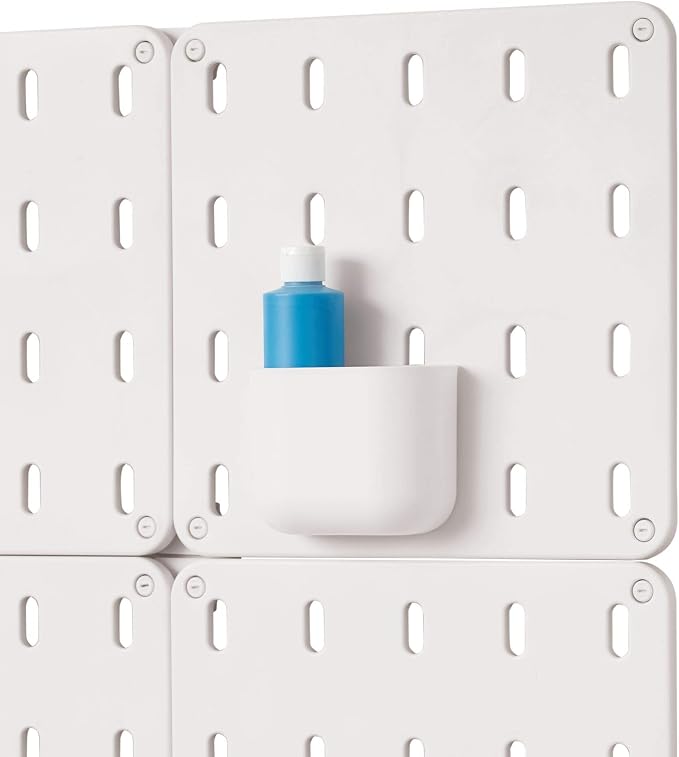 iDesign Cade BPA-Free Plastic Modular Hanging Pegboard Organizer Storage Bin - Image 5