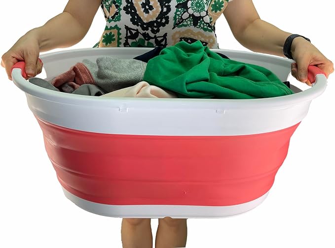 SAMMART 39L Collapsible Plastic Laundry Basket - Image 7