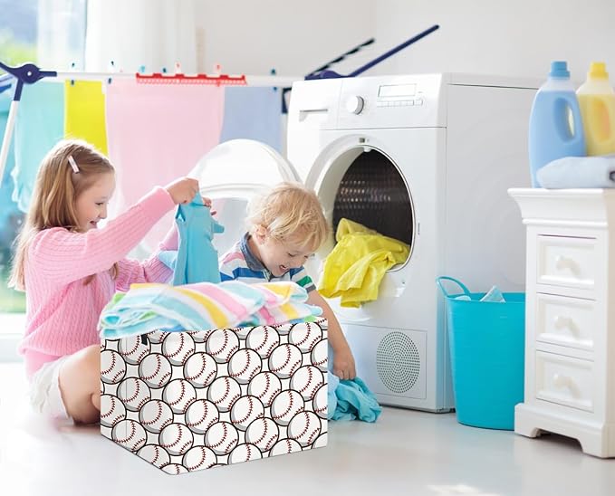 Rectangular Storage Basket Empty, Kids Toys Storage Bin - Image 2