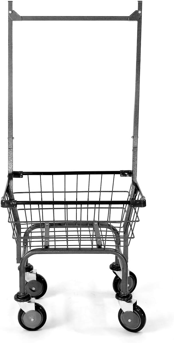 Laundry Cart Grey Powder Coated by Unknown