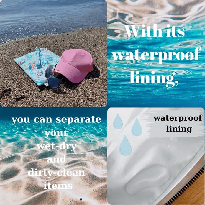 ADUSKA HOME Double Set, and Splash-Proof Makeup Pouch, Waterproof lining - Image 7