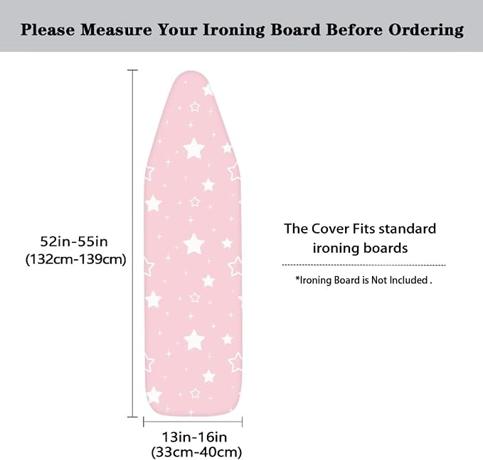 Pink Stars Ironing Board Cover - Image 5