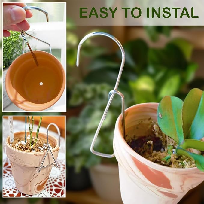 12 Pack Flower Pot Holder, Terracotta Pot Clips - Image 3
