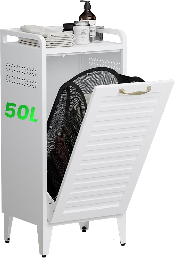 Metal Laundry Hamper Cabinet by UVGHPW