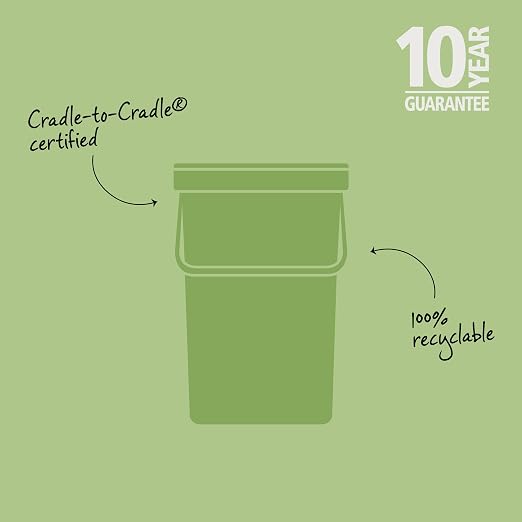 Brabantia Sort & Go Kitchen Recycling Bin | M / 6.6 Gal / 25L | Dark Gray | - Image 7