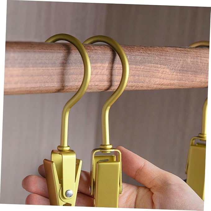 5pcs Multi-Functional Aluminum Alloy Laundry Clips Heavy Duty Hooks - Image 2