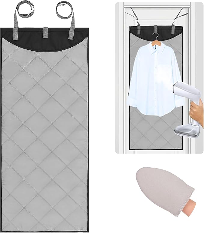 Over The Door Steamer Pad With Heat-Resistant Glove Steamer Board by CouldSpark
