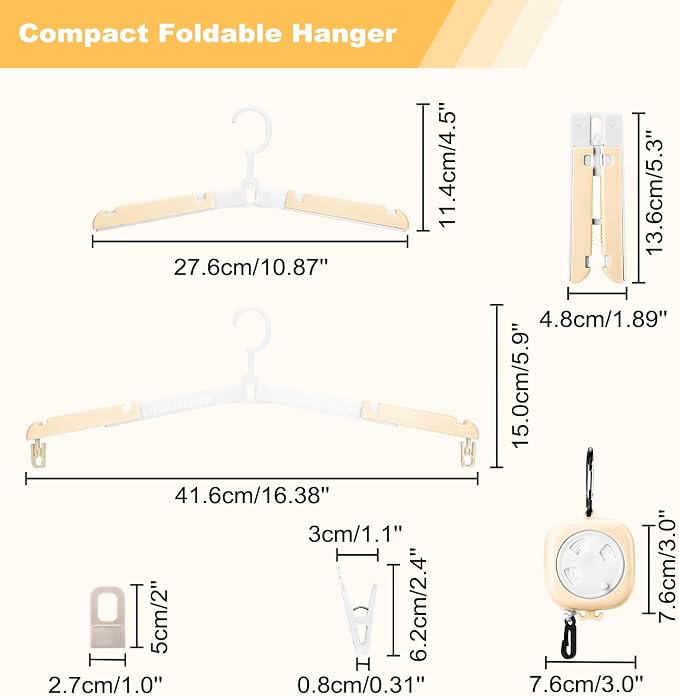 6 Pack Fodable Travel Hangers - Image 2
