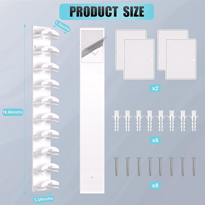 Hat Organizer for Baseball Caps 4Pack, Hat Rack for Wall - Image 6