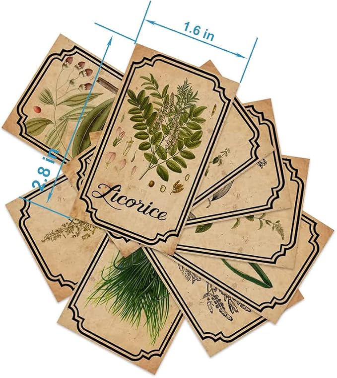 Herb and Spice Apothecary Labels Vintage Labels Stickers - Image 2