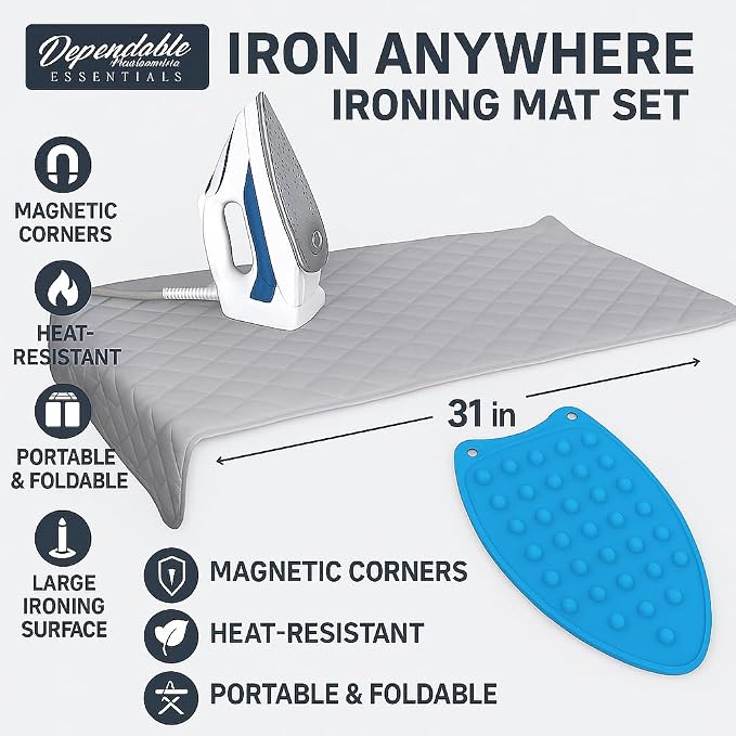 Iron Anywhere Quilted Magnetic Ironing Mat - Image 2