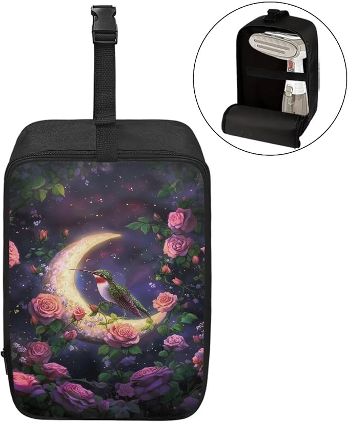 Hummingbird Moon Rose Iron Bag Storage Bag Lightweight Waterproof Zipper Iron - Image 2