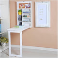 Space Saving Wall Mounted Folding Table, Wall Mounted Desk, Folding Wall Desk by PQPQLI