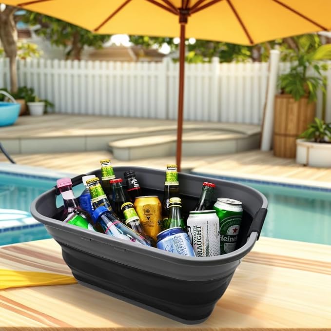 SAMMART 17.5L Collapsible/Foldable/Pop Up/Portable Washing Tub/Storage Basket - Image 3