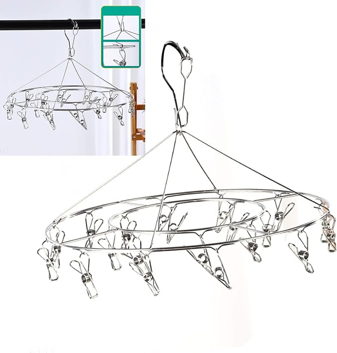Clothes Drying Racks Clip Hangers, Clothes Drying Hanger Stainless Steel Multi - Image 5