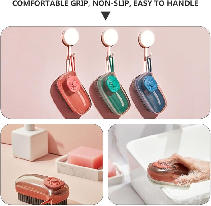 Hydraulic Kitchen Brush Pot Cleaning Tool Plastic Liquid Cleaning Brush - Image 3