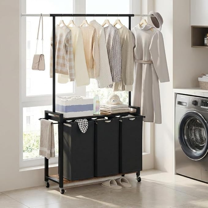 SunyFurn 3-Section Laundry Sorter by SunnyFurn