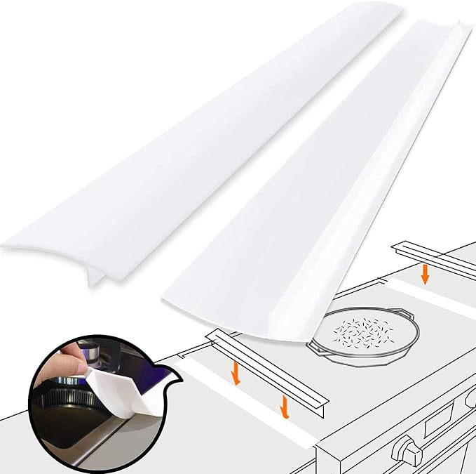 Silicone Gap Cover, Silicone Gap Stopper Kitchen Stove Counter Gap Covers by HELESIN