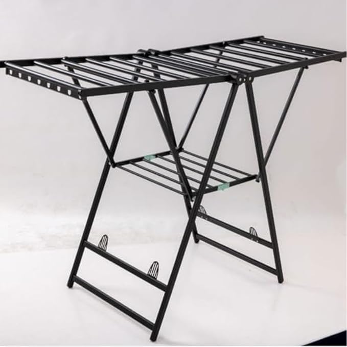 Heavy Duty Clothes Drying Rack, Foldable Stainless Steel Laundry Stand - Image 4