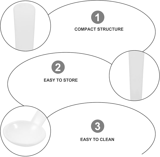 100pcs Plastic Mini Measuring Spoons 2g Smidgen Scoop Pp Powder Scoop - Image 3