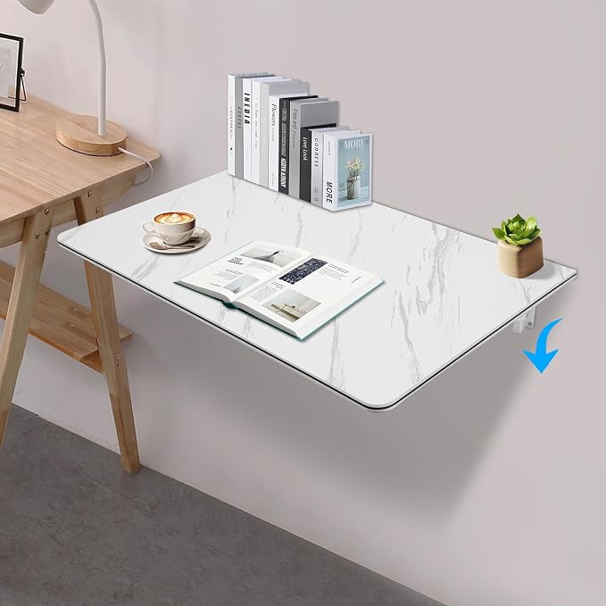 35.43in×19.69in Wall Mounted Folding Table, Wall Mount Fold Down Table - Image 3