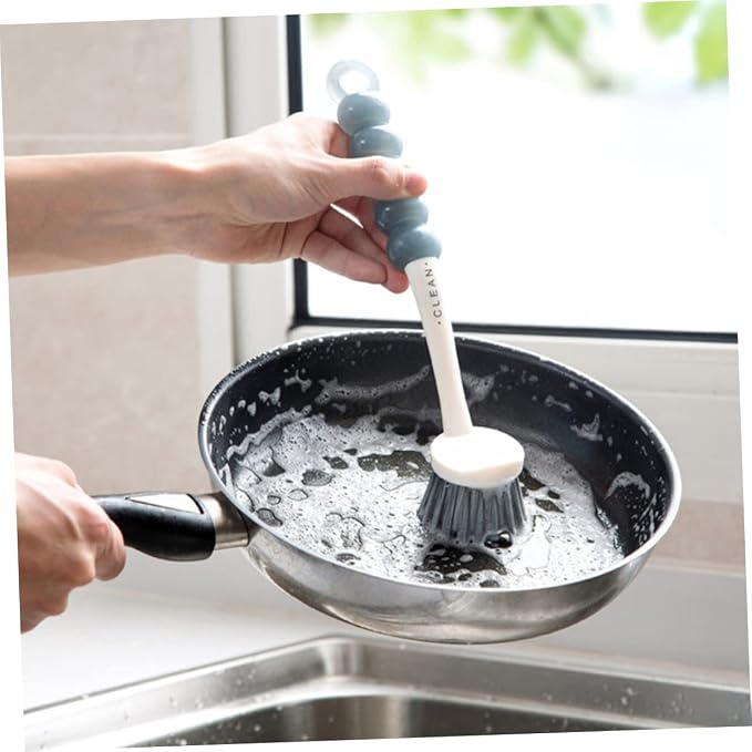 GALPADA 4pcs Kitchen Cleaning Pot Brush Set Dish Brush Straw Cleaner Bathroom - Image 5