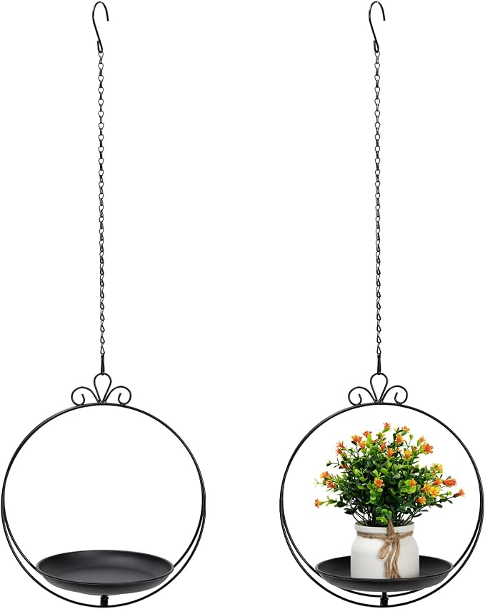 Heavy Duty Metal Hanging Planters by ZYUXUANBringNatureCozyHome