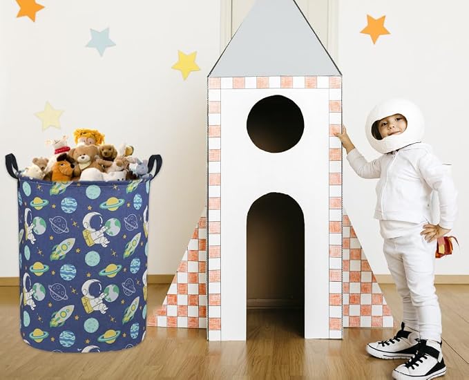 Kids Laundry Hamper, Boys Laundry Basket Collapsible Space Storage Baskets - Image 2