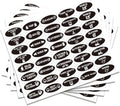 200 Pcs Boat Switch Panel Labels, Oval Marine Boat Dash Board Switch Instrument by GOMAKERER