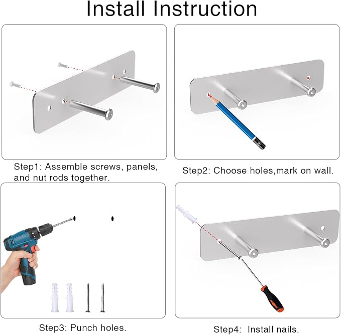 Ironing Board Holder, Ironing Board Hanger Wall Mount - Image 6