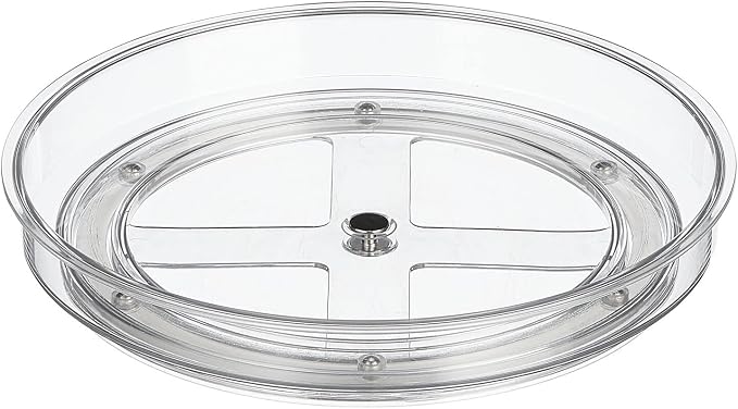 mDesign Lazy Susan Turntable Plastic Spinner - Image 7