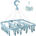 Clothes Drying Rack with 32 Clips, Foldable Hanging Rack, 360° Rotatable Hook by Unknown