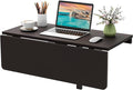 Giantex Wall Mounted Folding Table, 31.5" x 23.5" Wood Murphy Desk, Drop-Leaf by Giantex