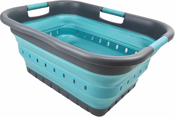SAMMART 41L Collapsible Plastic Laundry Basket - Image 2