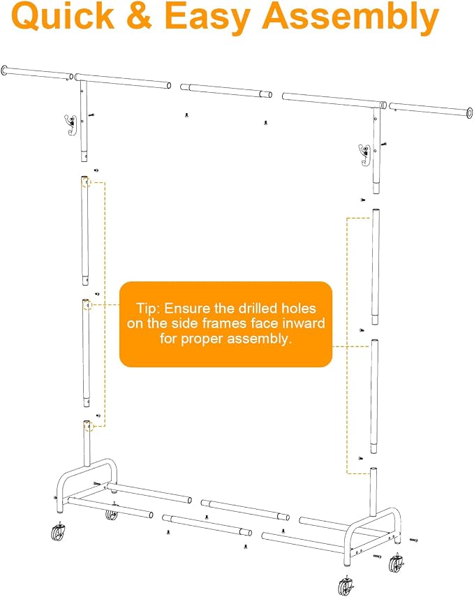 Standard Clothing Garment Rack - Image 6