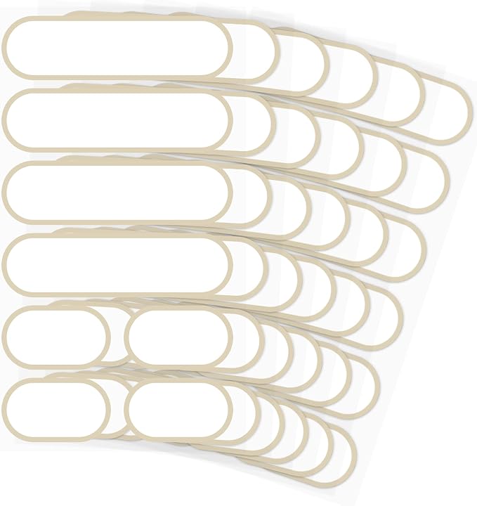 Waterproof Kitchen Labels for OXO POP Food Storage Containers and Home by CHUBBIEE