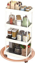 Slim Storage Cart, Bathroom Organizer Kitchen Organization Mobile Shelving Unit by Unknown
