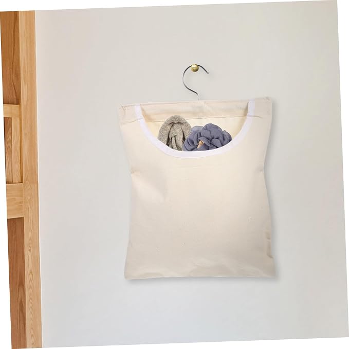 Clothespin Organizer Laundry Bag U-shaped Opening Strong Steel Hook Home Storage - Image 7