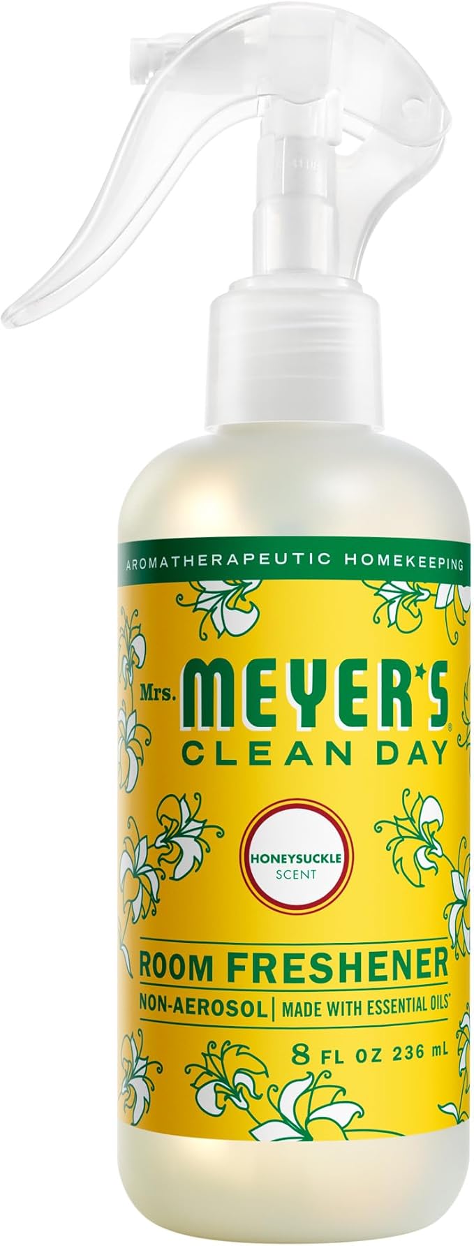 MRS. MEYER'S CLEAN DAY Room Spray, Honeysuckle Scent, 8 Fl Oz Bottle by MrsMeyers