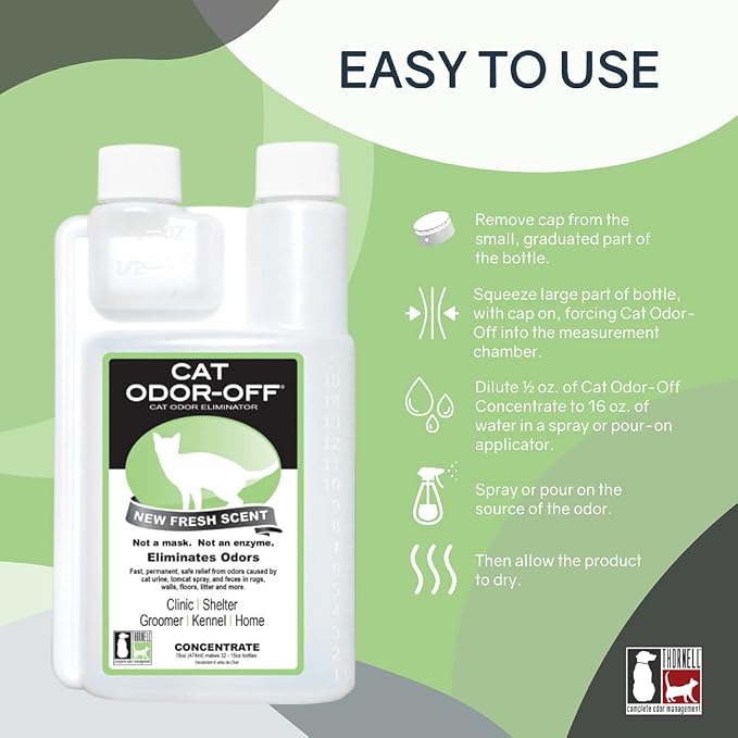 Odorcide Cat Odor-Off Fresh Scent Concentrate Pet Smell Odor Eliminator Bundle - Image 2
