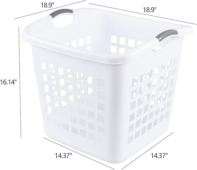 2 Bushel/70 L Ultra Square Plastic Laundry Basket - Image 2